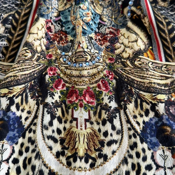 Camilla embellished silk tank top. Size medium - Picture 15 of 15